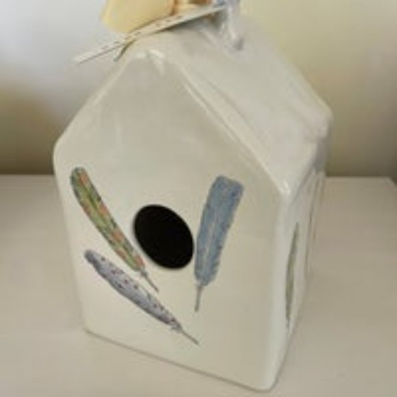 Rae Dunn Feather Birdhouse - Picture 3 of 3